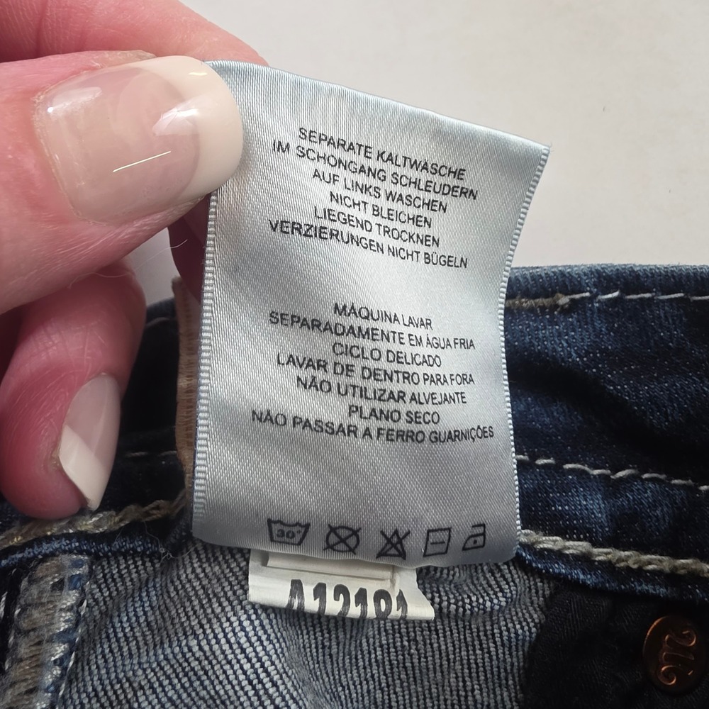 Miss Me Bootcut Jeans Womens 27 Dark Wash Embellished Embroidered MP8739B Y2K - Picture 13 of 16